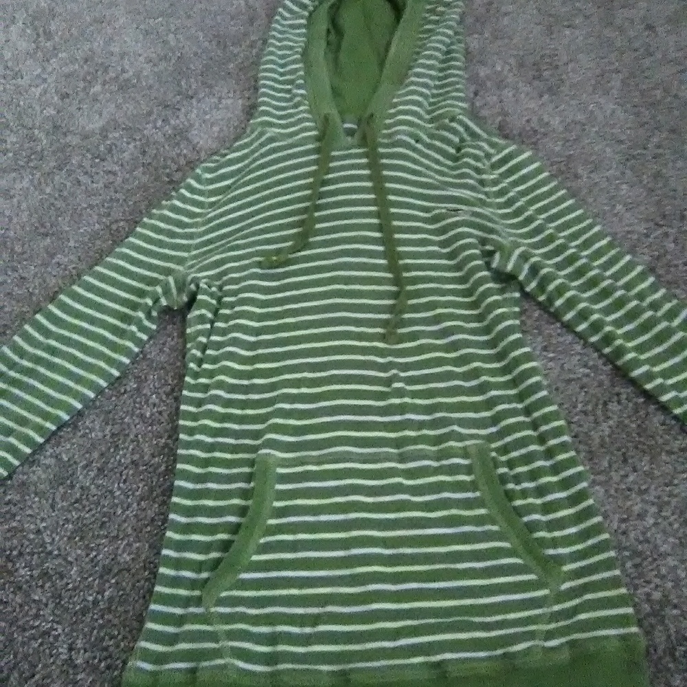 Green Hollister Stripped Short |Hoodie